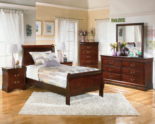 Alisdair Twin Sleigh Bed with Dresser Homeline Furniture