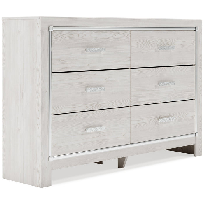 Altyra King Bookcase Headboard with Dresser Homeline Furniture