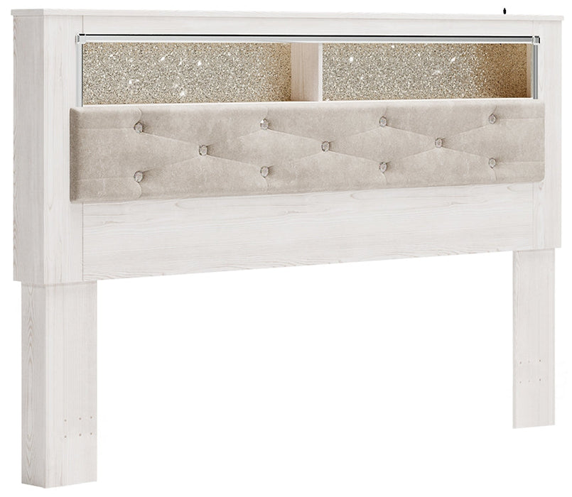 Altyra King Bookcase Headboard with Dresser Homeline Furniture