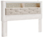 Altyra King Bookcase Headboard with Dresser Homeline Furniture