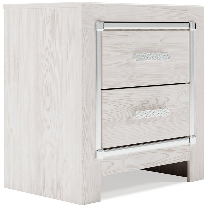 Altyra King Bookcase Headboard with Mirrored Dresser, Chest and 2 Nightstands Homeline Furniture