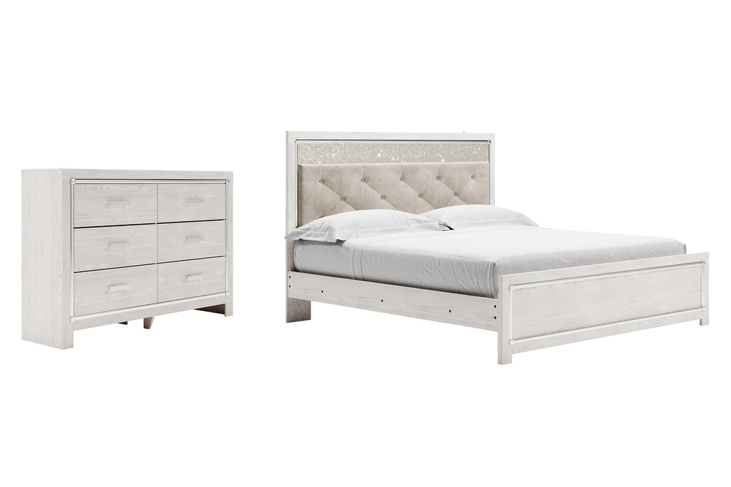 Altyra King Panel Bed with Dresser Homeline Furniture