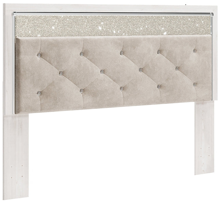 Altyra King Panel Headboard with Mirrored Dresser, Chest and 2 Nightstands Homeline Furniture