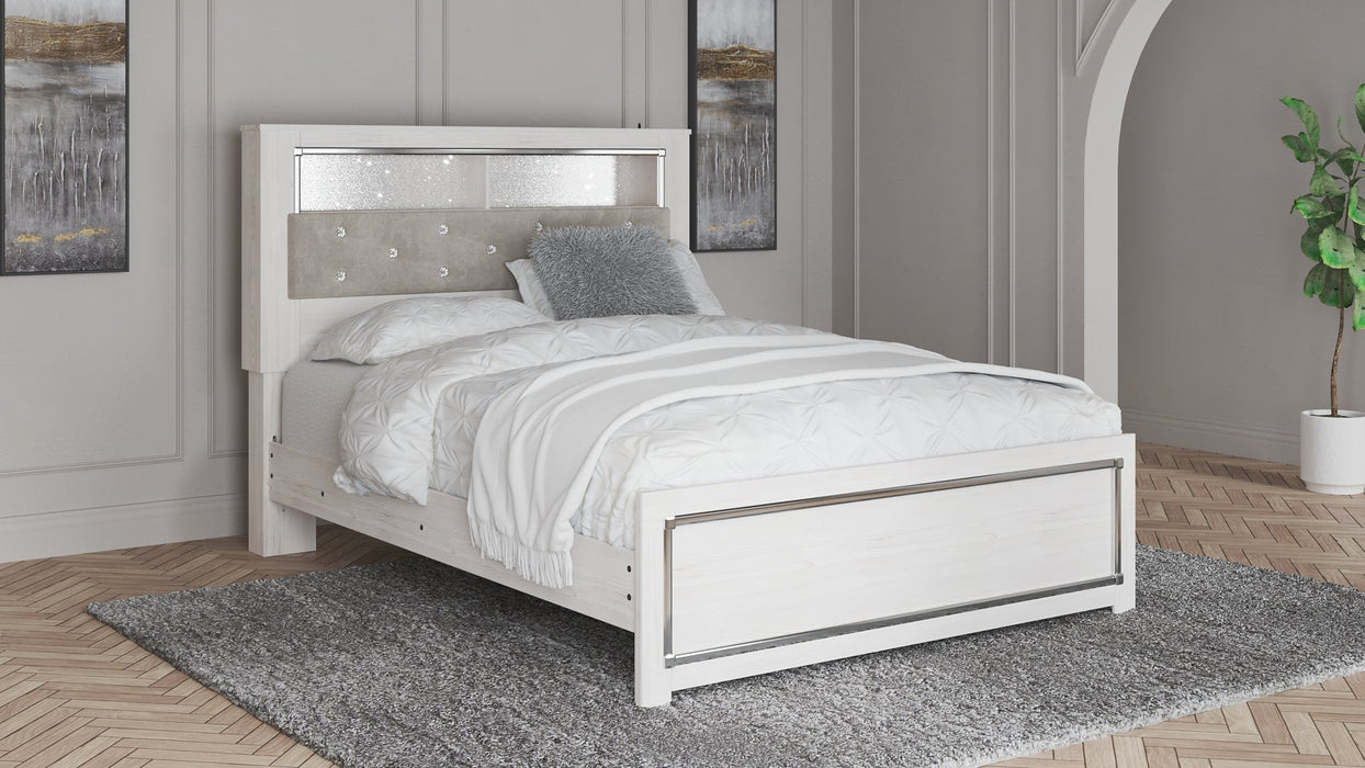 Altyra Queen Bookcase Headboard with Dresser Homeline Furniture