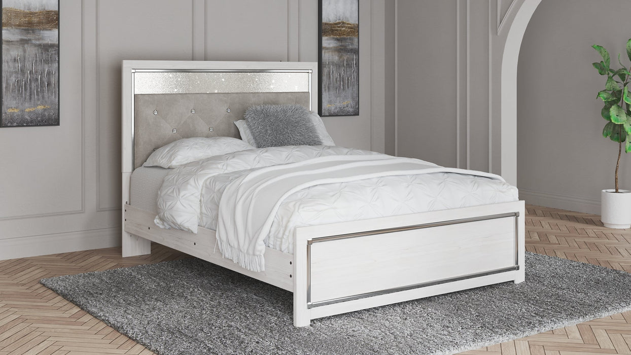 Altyra Queen Panel Bed with Dresser Homeline Furniture