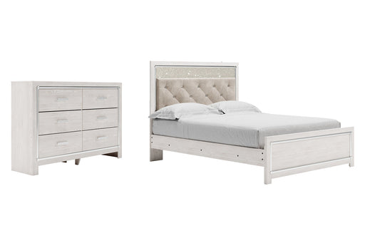 Altyra Queen Panel Bed with Dresser Homeline Furniture