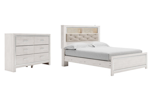 Altyra Queen Panel Bookcase Bed with Dresser Homeline Furniture