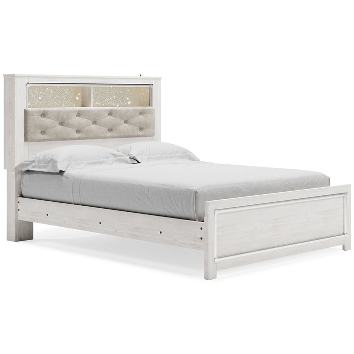 Altyra Queen Panel Bookcase Bed with Dresser Homeline Furniture