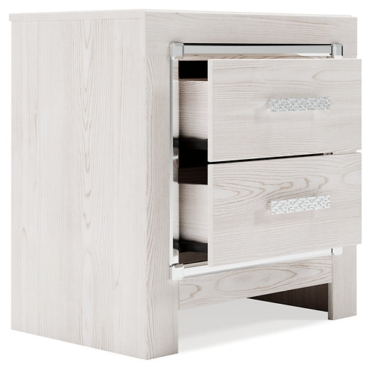 Altyra Two Drawer Night Stand Homeline Furniture