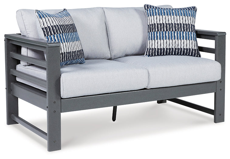 Amora Outdoor Loveseat with Coffee Table Homeline Furniture