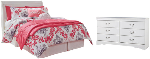 Anarasia Full Sleigh Headboard with Dresser Homeline Furniture