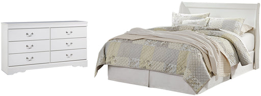 Anarasia Queen Sleigh Headboard with Dresser Homeline Furniture