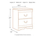 Anarasia Two Drawer Night Stand Homeline Furniture