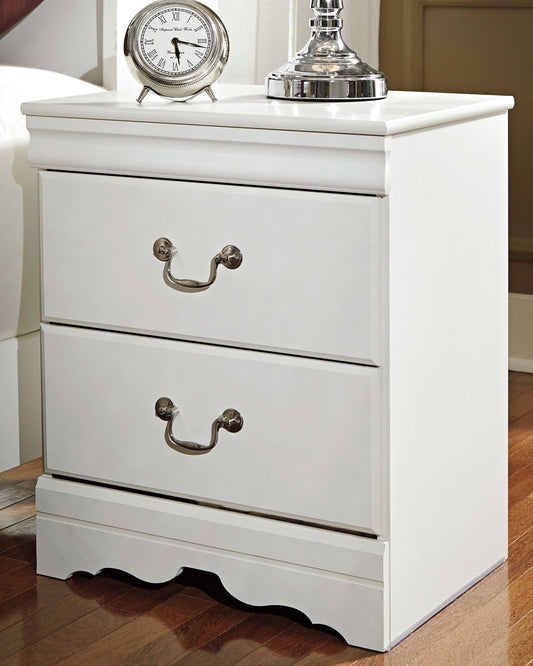 Anarasia Two Drawer Night Stand Homeline Furniture