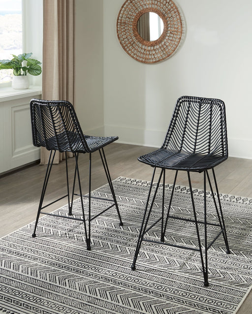 Angentree Upholstered Barstool (2/CN) Homeline Furniture