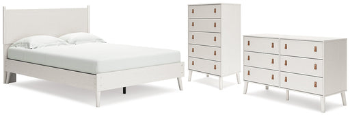 Aprilyn Queen Panel Bed with Dresser and Chest Homeline Furniture