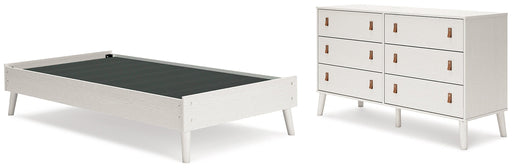 Aprilyn Twin Platform Bed with Dresser Homeline Furniture