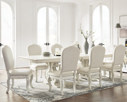 Arlendyne Dining Table and 8 Chairs Homeline Furniture