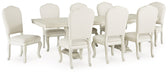 Arlendyne Dining Table and 8 Chairs Homeline Furniture