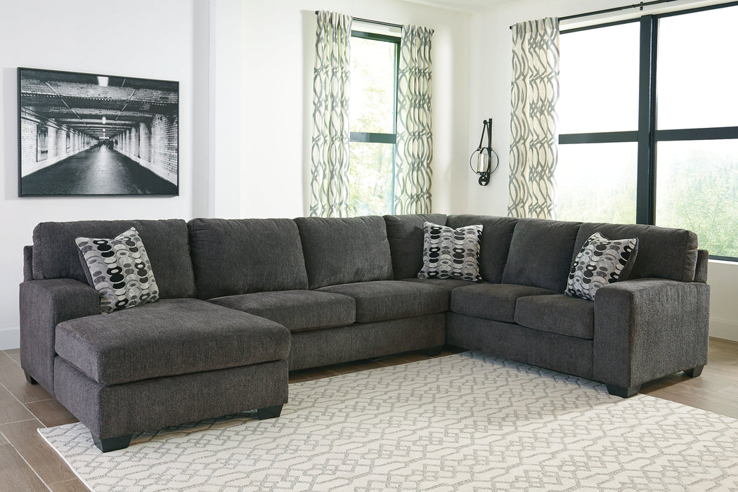 Ballinasloe 3-Piece Sectional with Ottoman Homeline Furniture