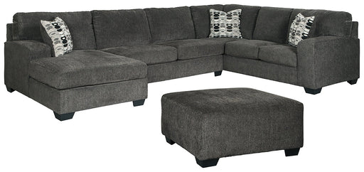 Ballinasloe 3-Piece Sectional with Ottoman Homeline Furniture