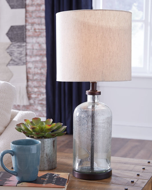 Bandile Glass Table Lamp (1/CN) Homeline Furniture