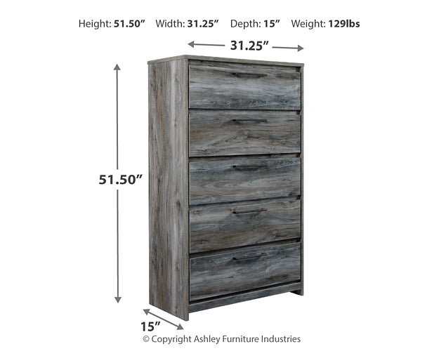 Baystorm Five Drawer Chest Homeline Furniture