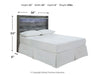 Baystorm Full Panel Headboard with Dresser Homeline Furniture