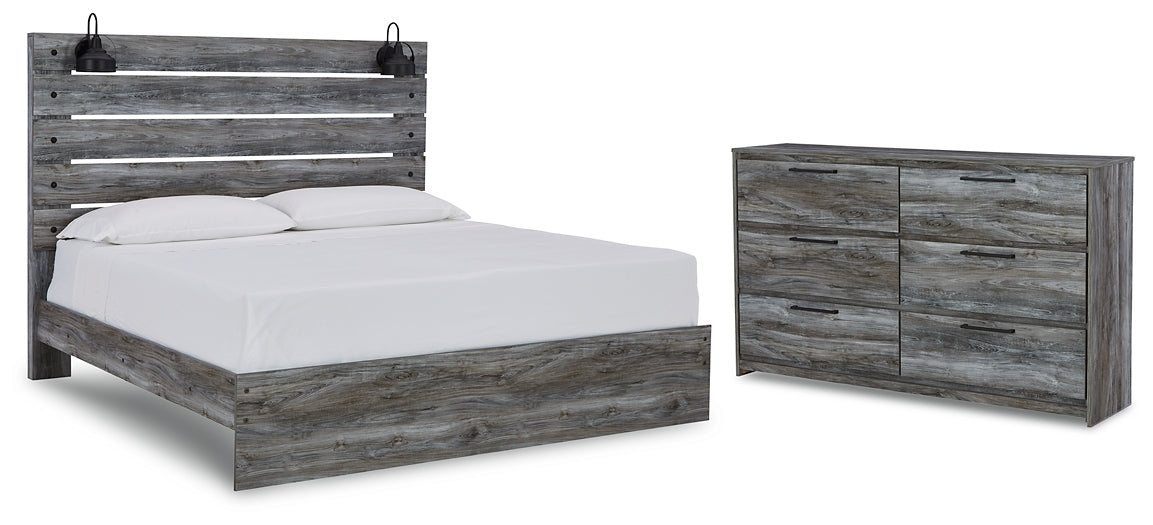 Baystorm King Panel Bed with Dresser Homeline Furniture