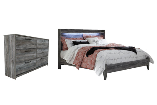 Baystorm King Panel Bed with Dresser Homeline Furniture