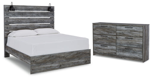 Baystorm Queen Panel Bed with Dresser Homeline Furniture