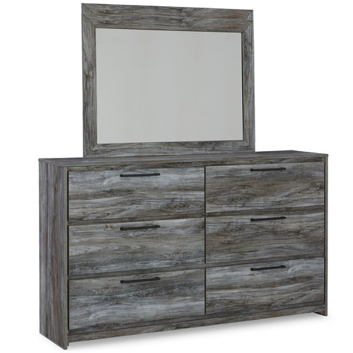 Baystorm Twin Panel Bed with Mirrored Dresser Homeline Furniture