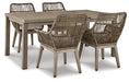 Beach Front Outdoor Dining Table and 4 Chairs Homeline Furniture