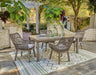 Beach Front Outdoor Dining Table and 4 Chairs Homeline Furniture