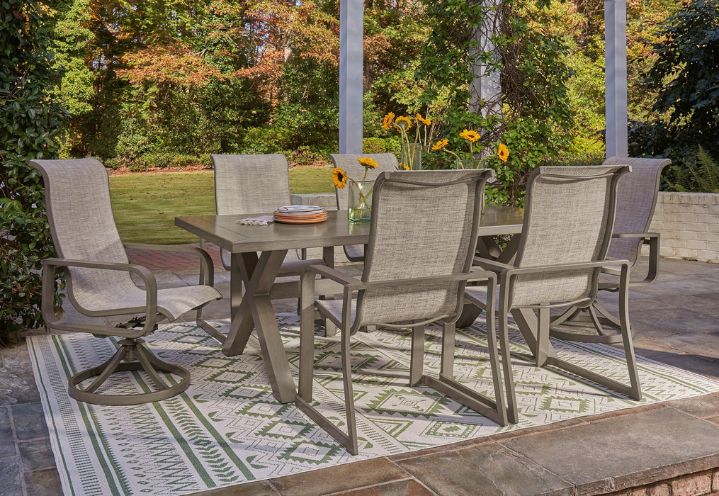 Beach Front Outdoor Dining Table and 6 Chairs Homeline Furniture