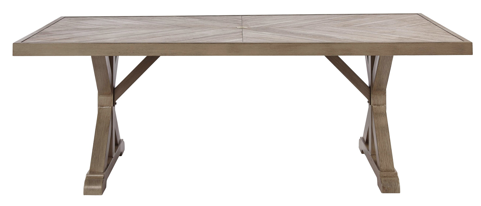 Beachcroft RECT Dining Table w/UMB OPT Homeline Furniture