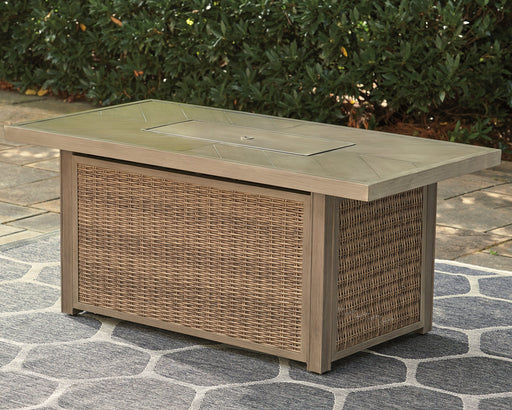 Beachcroft Rectangular Fire Pit Table Homeline Furniture