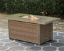 Beachcroft Rectangular Fire Pit Table Homeline Furniture