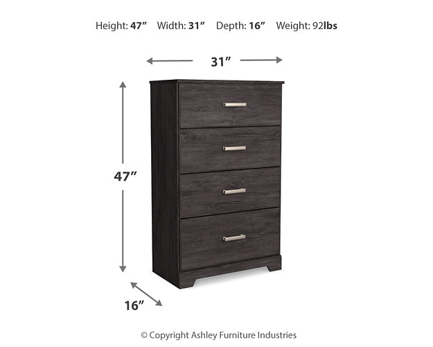 Belachime Four Drawer Chest Homeline Furniture