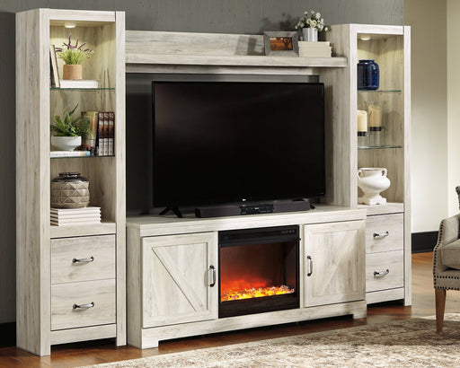 Bellaby 4-Piece Entertainment Center with Fireplace Homeline Furniture