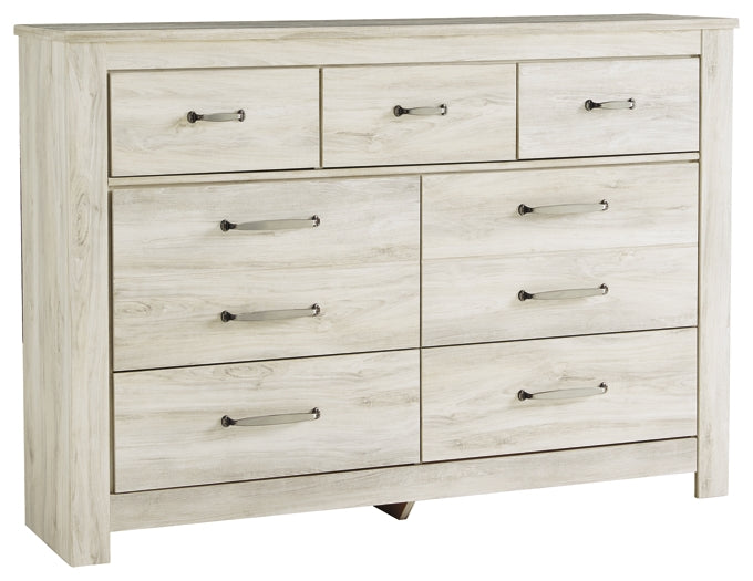 Bellaby King Crossbuck Panel Bed with Dresser Homeline Furniture