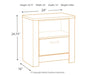 Bellaby One Drawer Night Stand Homeline Furniture