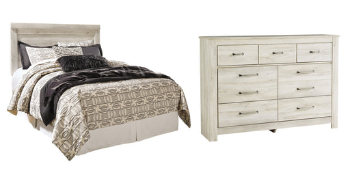 Bellaby Queen Panel Headboard with Dresser Homeline Furniture