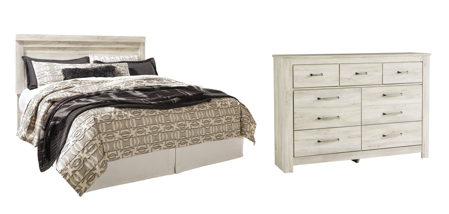 Bellaby Queen Panel Headboard with Dresser Homeline Furniture