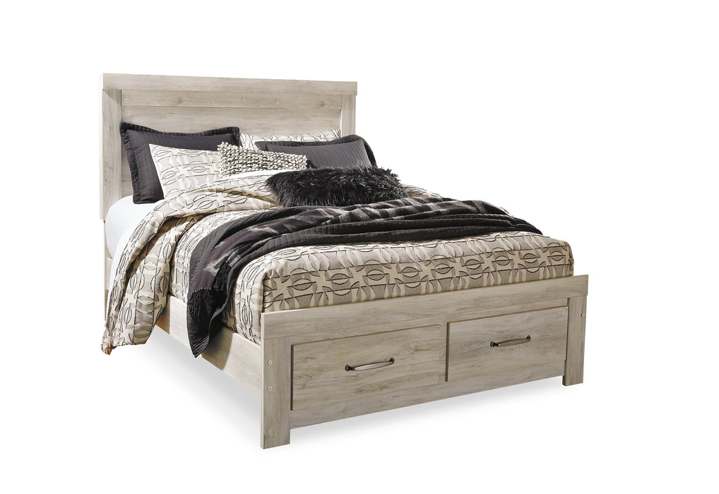 Bellaby Queen Platform Bed with 2 Storage Drawers with Mirrored Dresser and 2 Nightstands Homeline Furniture