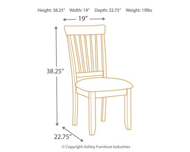 Berringer Dining UPH Side Chair (2/CN) Homeline Furniture