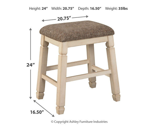 Bolanburg Counter Height Dining Table and 4 Barstools Homeline Furniture