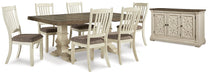 Bolanburg Dining Table and 6 Chairs with Storage Homeline Furniture