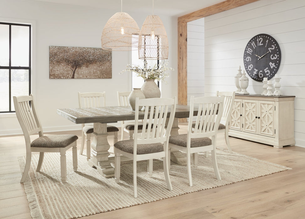 Bolanburg Dining Table and 6 Chairs with Storage Homeline Furniture