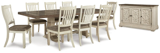 Bolanburg Dining Table and 8 Chairs with Storage Homeline Furniture